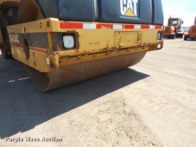 image for item DV9736 2000 Caterpillar CB-634C double drum vibratory roller