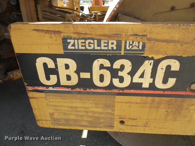 image for item DV9736 2000 Caterpillar CB-634C double drum vibratory roller