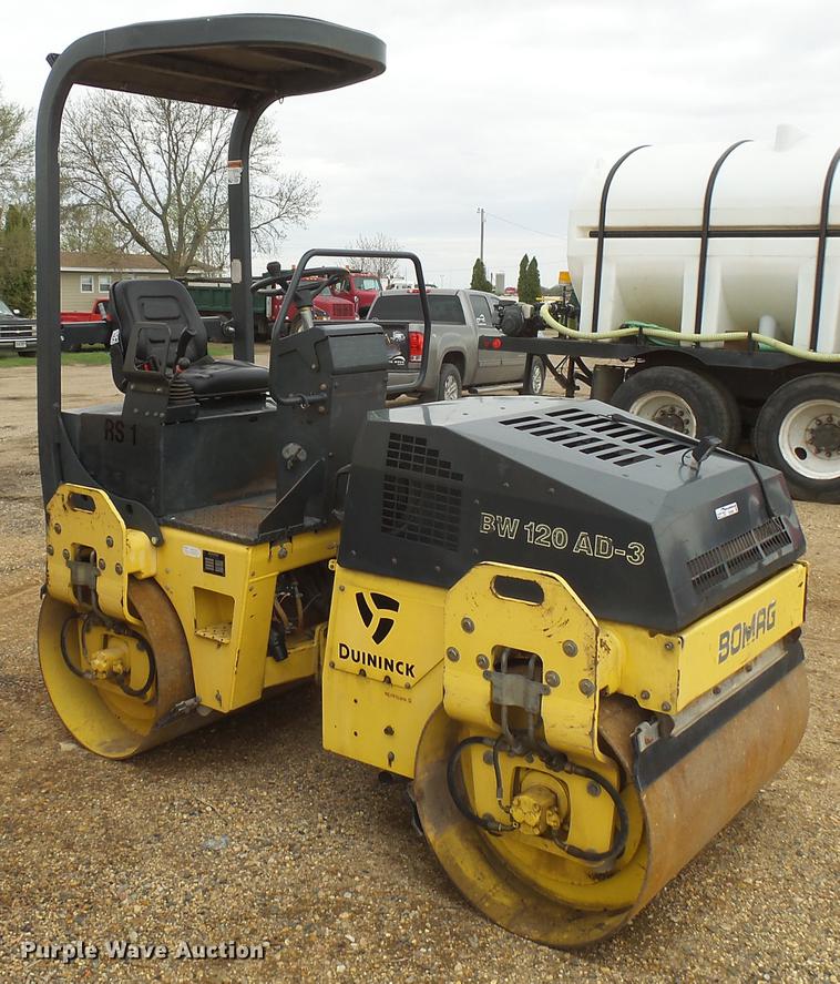 image for item DX9095 2001 Bomag BW120AD-3 double drum vibratory roller