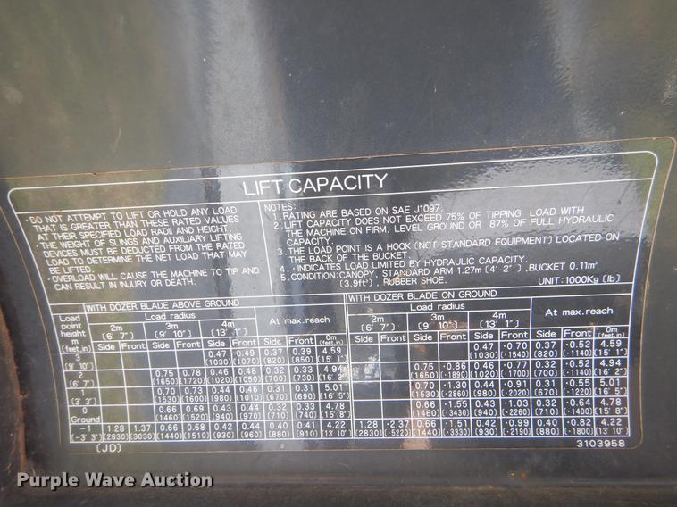 image for item EI9064 Hitachi ZAXIS 35U mini excavator