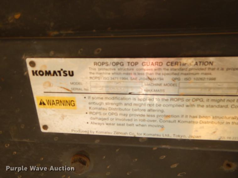 image for item EI9088 2007 Komatsu PC27MR-2 mini excavator