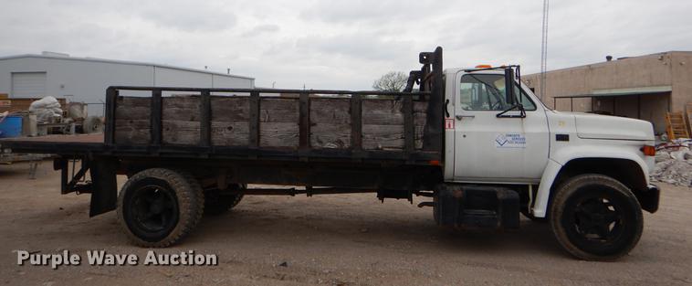 image for item EI9096 1989 Chevrolet C70 flat dump bed truck