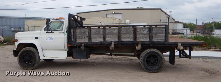 image for item EI9096 1989 Chevrolet C70 flat dump bed truck