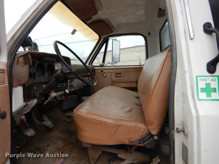 image for item EI9096 1989 Chevrolet C70 flat dump bed truck