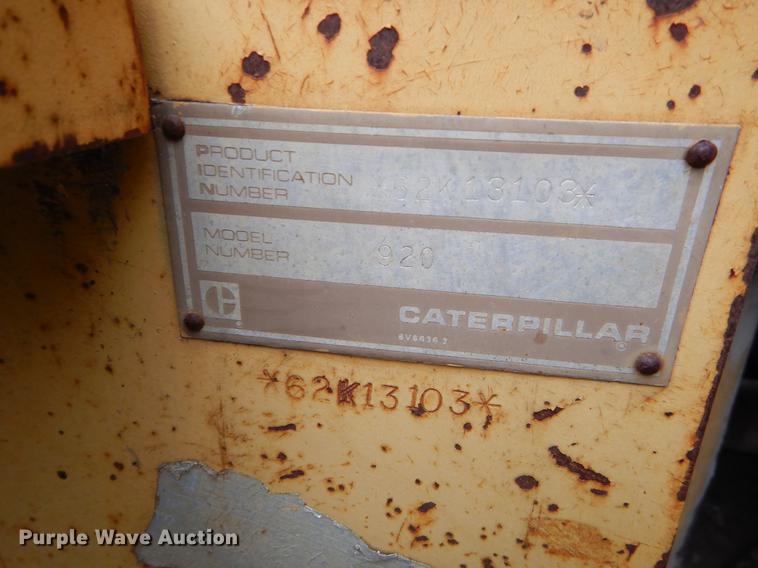 image for item EI9100 Caterpillar 920 wheel loader