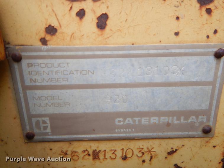 image for item EI9100 Caterpillar 920 wheel loader