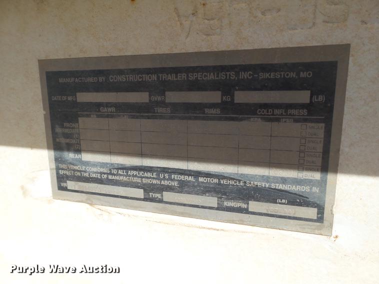 image for item EI9575 2001 CTS bottom dump trailer