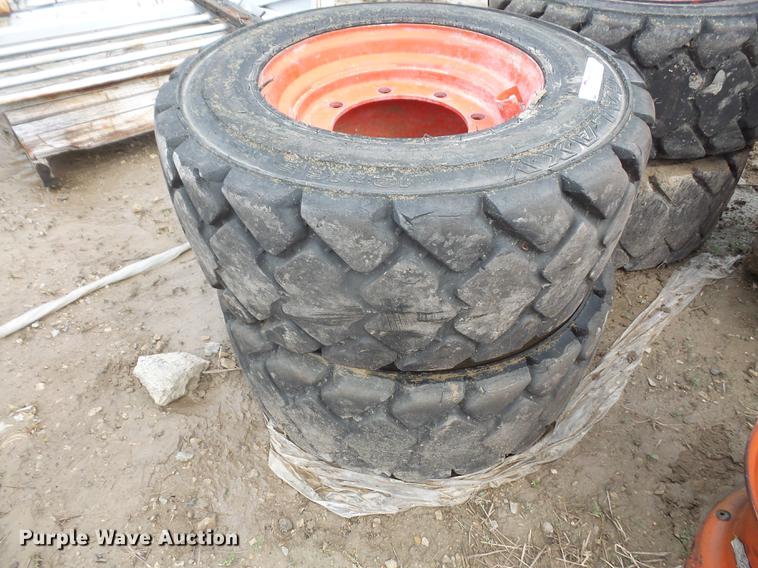 image for item EJ9382 (6) Bobcat 12 x 16.5 tires and wheels