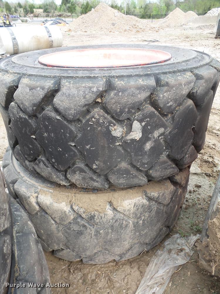 image for item EJ9382 (6) Bobcat 12 x 16.5 tires and wheels