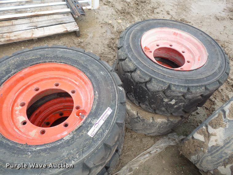 image for item EJ9382 (6) Bobcat 12 x 16.5 tires and wheels
