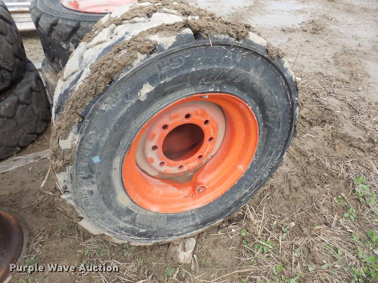 image for item EJ9382 (6) Bobcat 12 x 16.5 tires and wheels