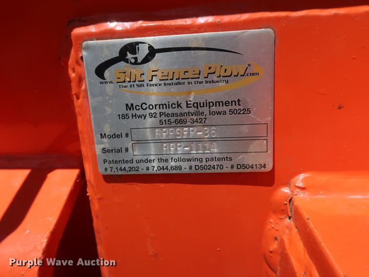 image for item EK9004 Silt fence plow