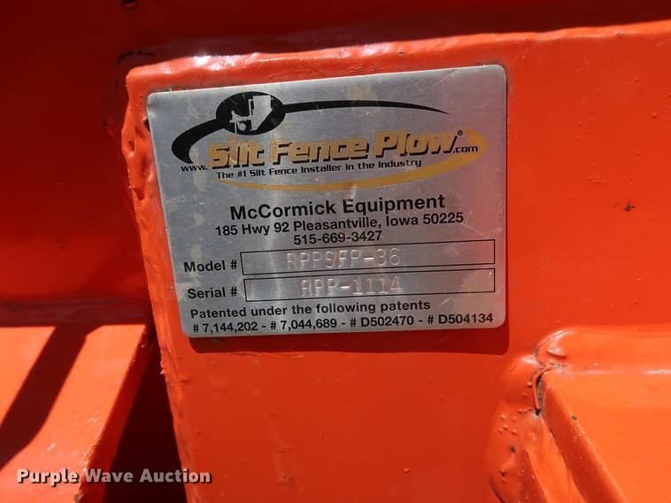 image for item EK9004 Silt fence plow