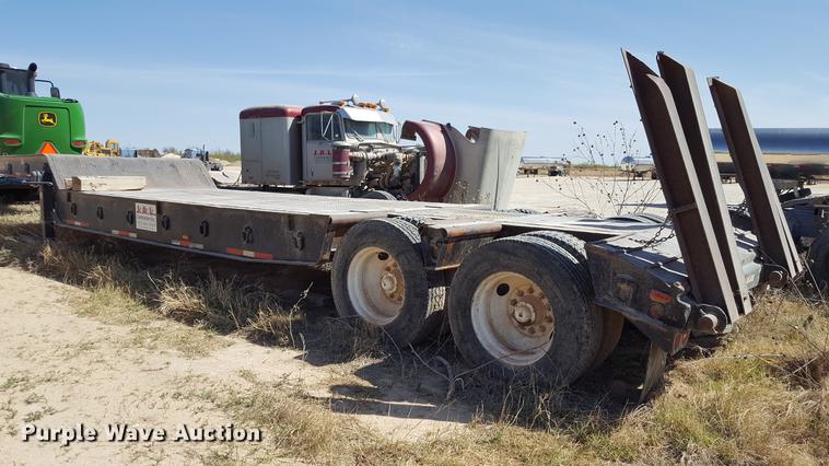 image for item EN9552 1959 Timpte LOF2T35 drop deck equipment trailer