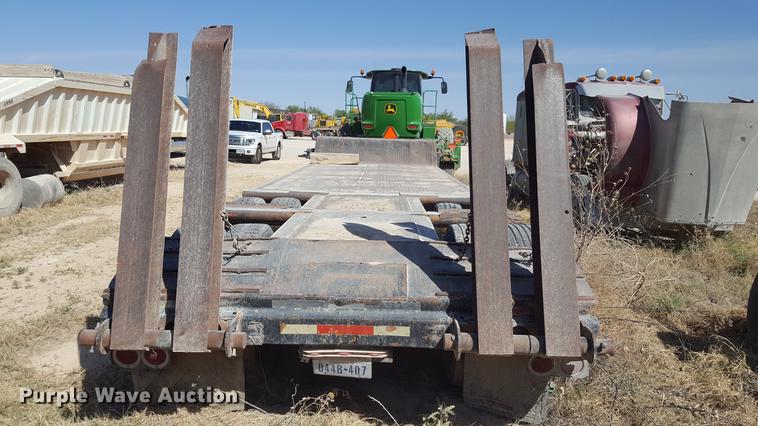 image for item EN9552 1959 Timpte LOF2T35 drop deck equipment trailer