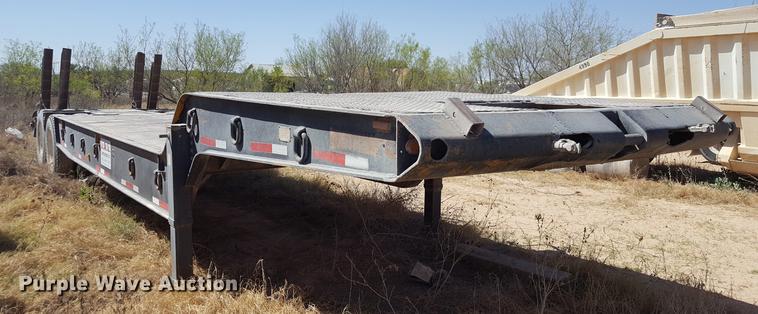 image for item EN9552 1959 Timpte LOF2T35 drop deck equipment trailer