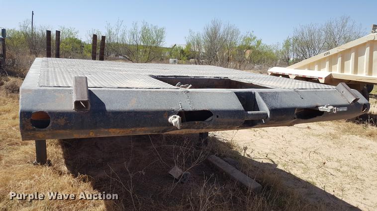 image for item EN9552 1959 Timpte LOF2T35 drop deck equipment trailer