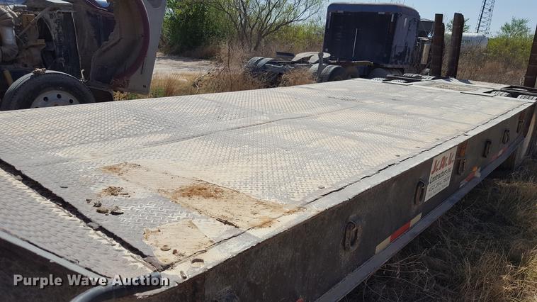 image for item EN9552 1959 Timpte LOF2T35 drop deck equipment trailer