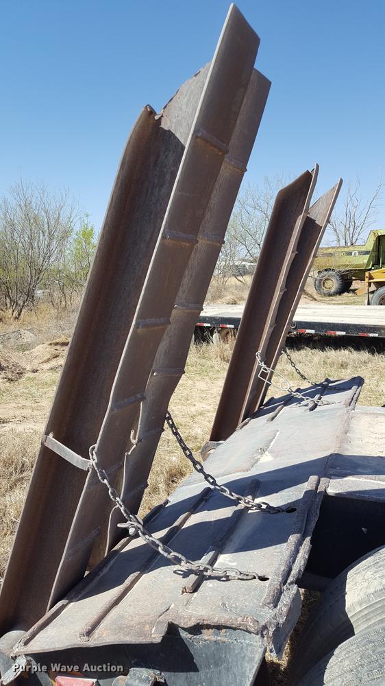 image for item EN9552 1959 Timpte LOF2T35 drop deck equipment trailer