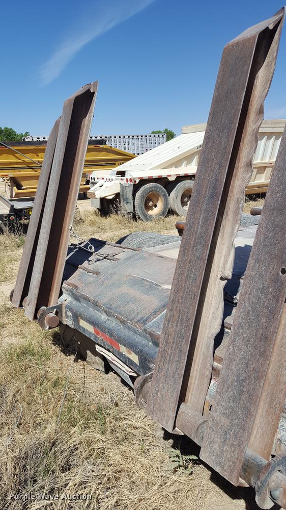 image for item EN9552 1959 Timpte LOF2T35 drop deck equipment trailer