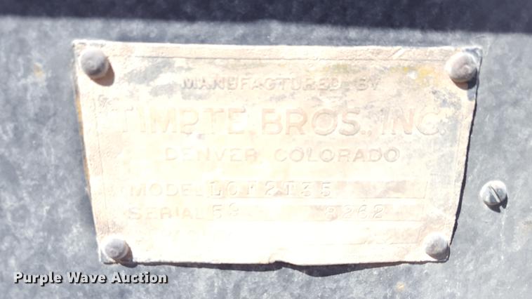 image for item EN9552 1959 Timpte LOF2T35 drop deck equipment trailer