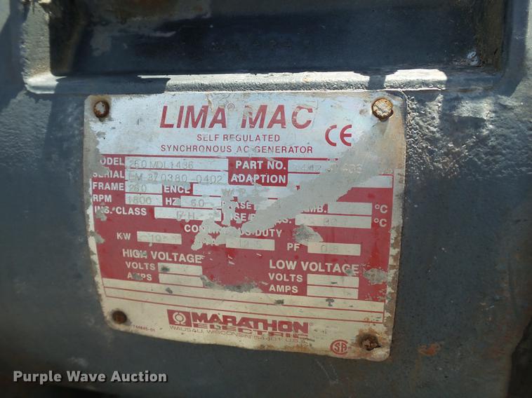 image for item EN9566 Lima Mac Z60MDL1436 generator