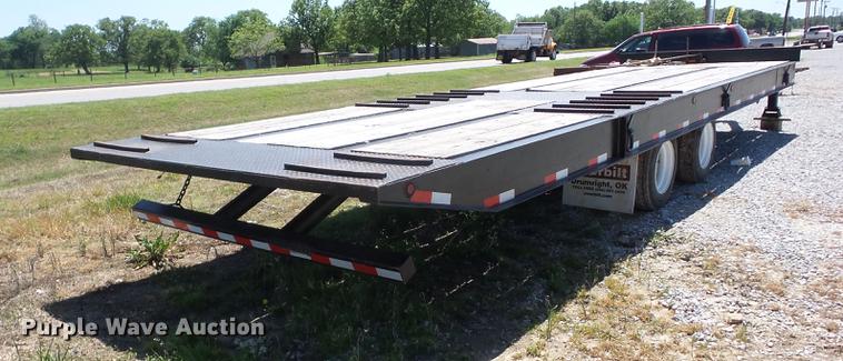 image for item J8515 2016 Overbilt Tag A Long tilt deck equipment trailer