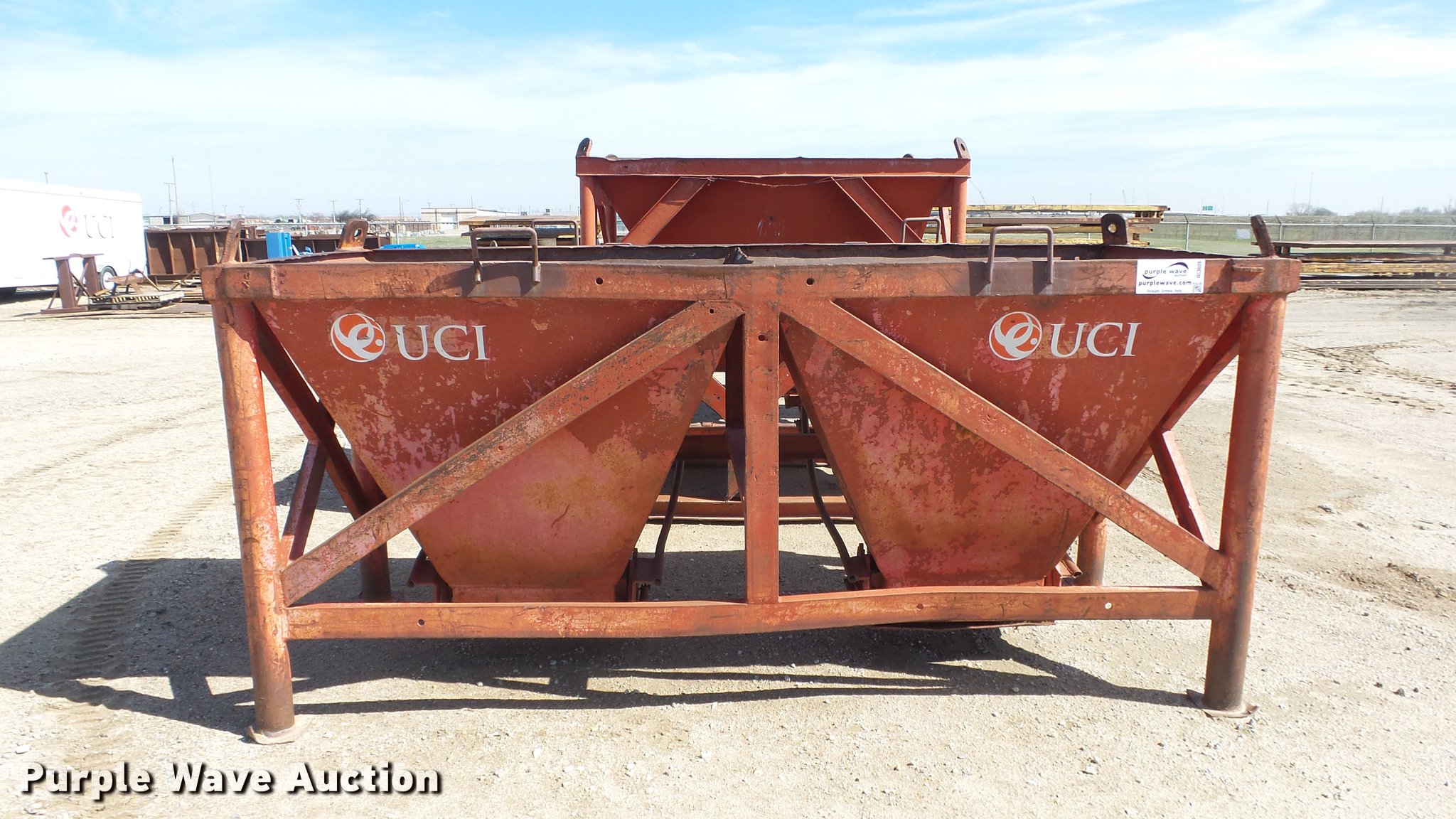 (3) concrete hoppers in Wichita, KS Item DC3028 sold Purple Wave