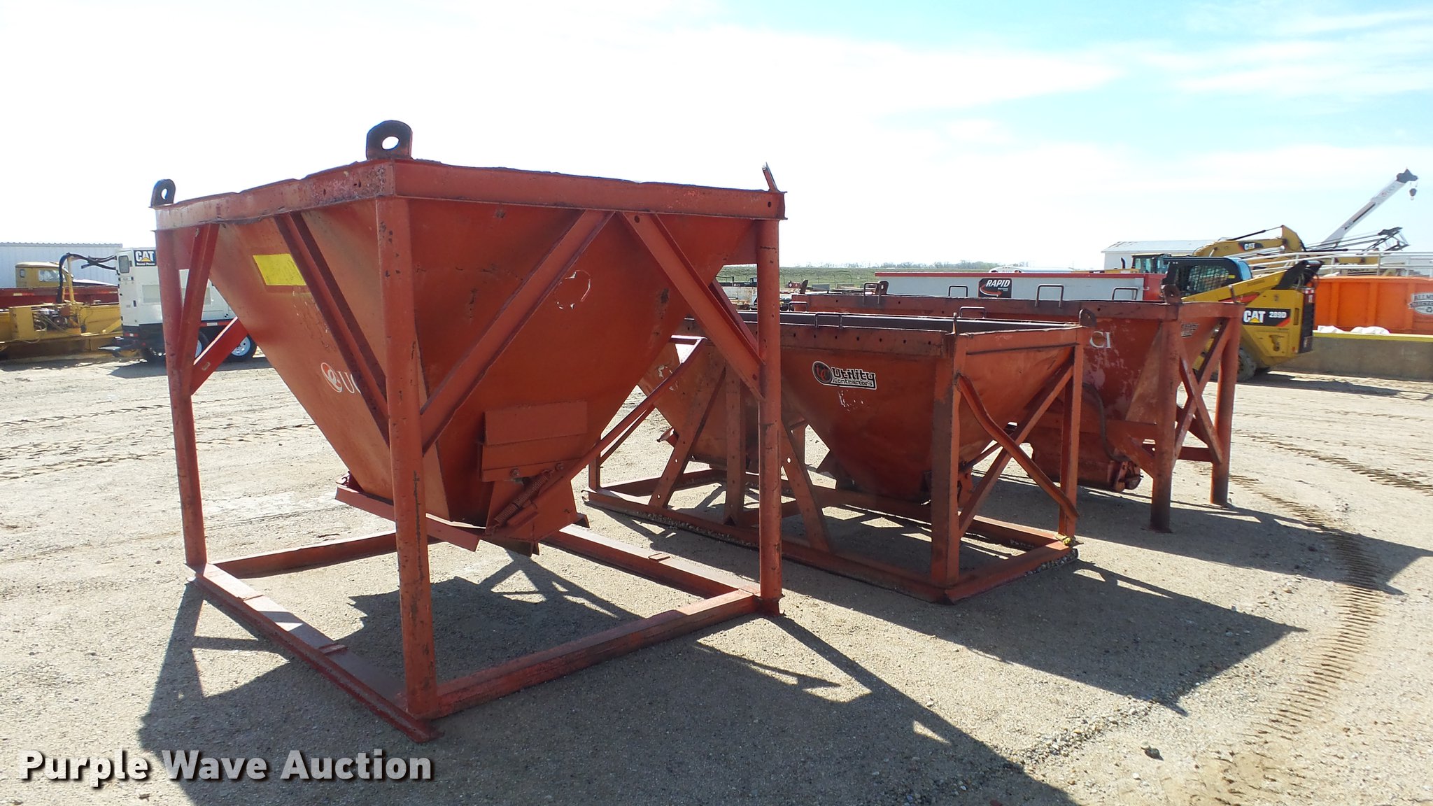 (3) concrete hoppers in Wichita, KS Item DC3028 sold Purple Wave