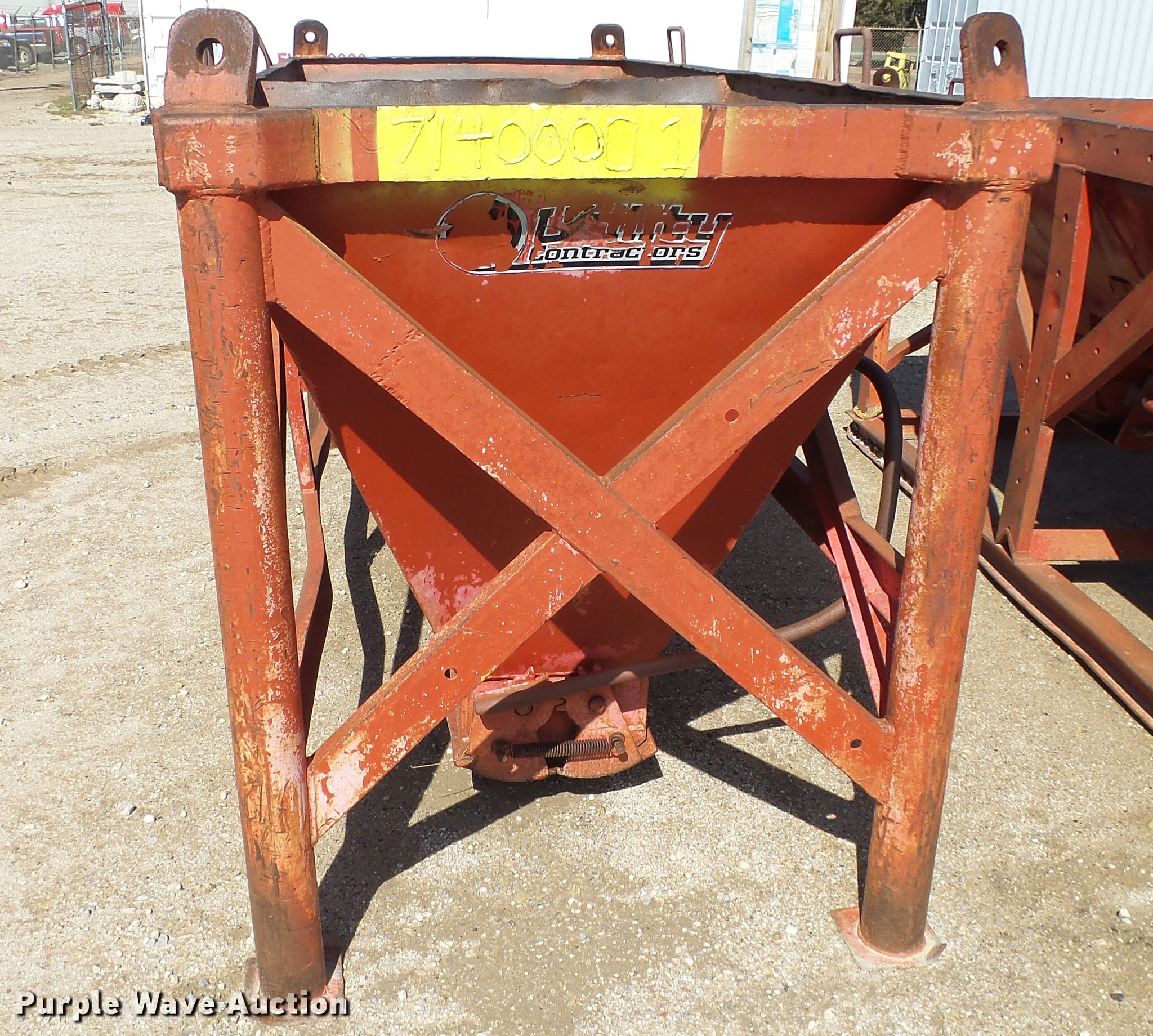 (3) concrete hoppers in Wichita, KS Item DC3028 sold Purple Wave