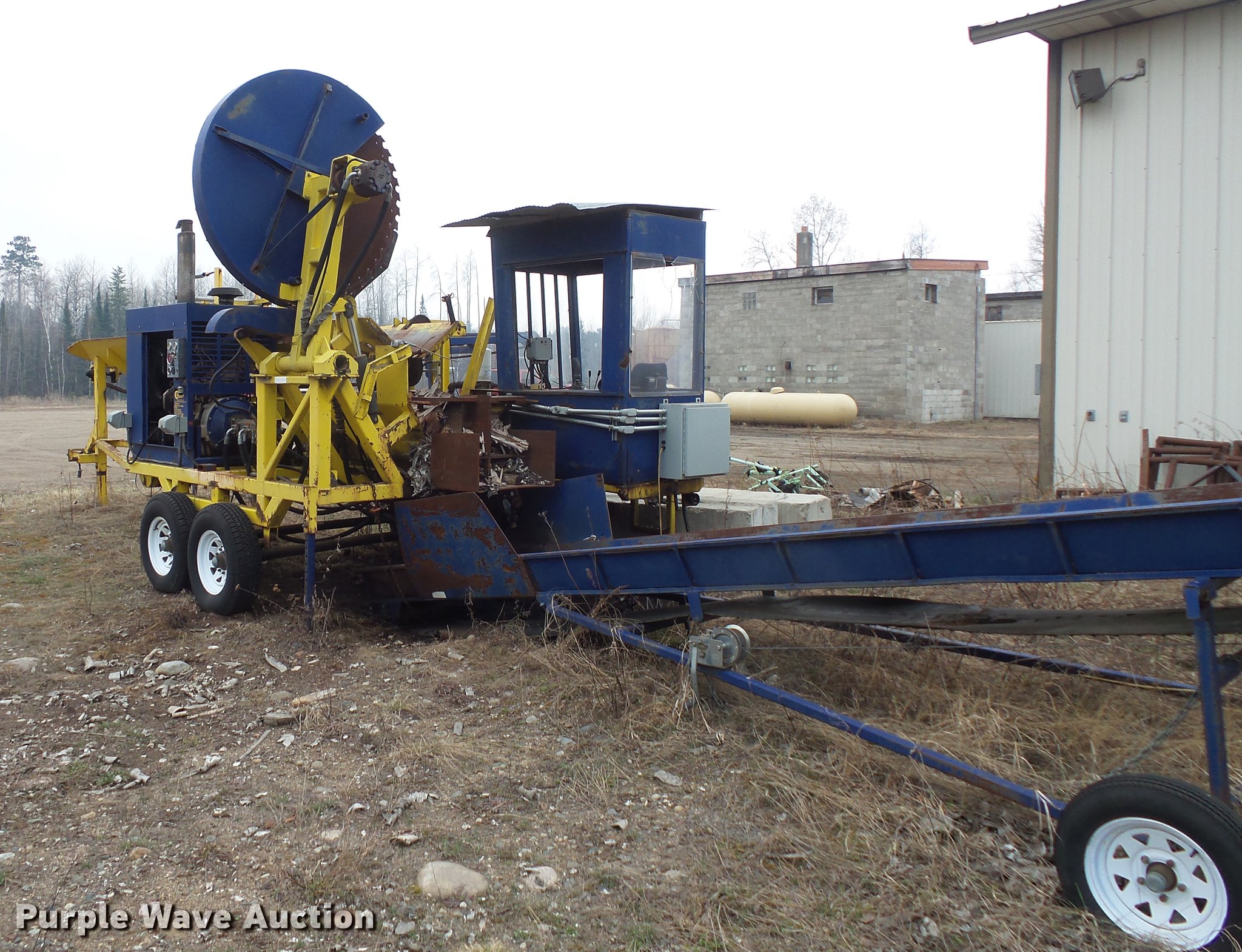 Cord King firewood processor in Gilbert, MN Item DW9726 sold Purple