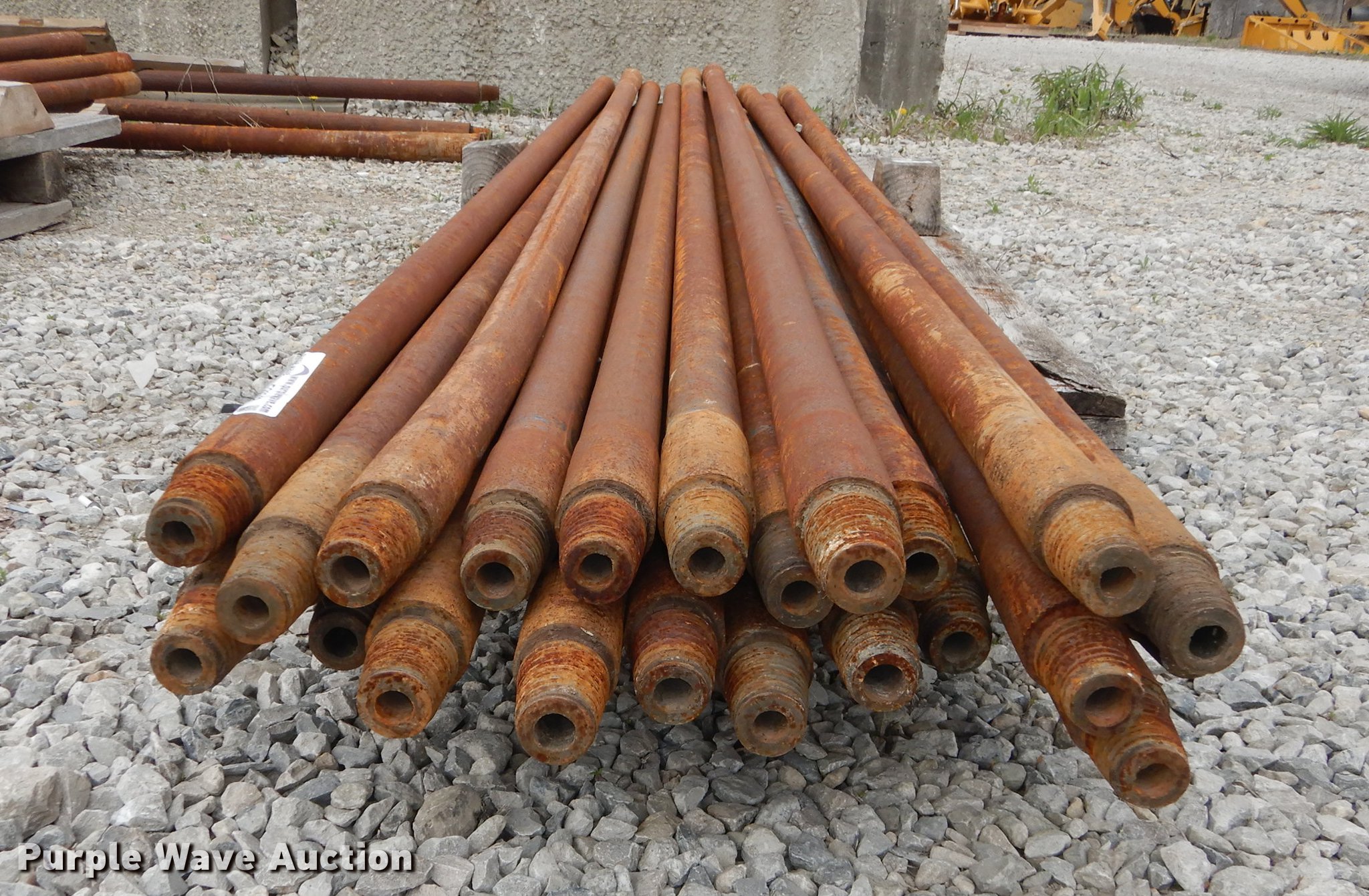 (22) 10'L x 1.90" diameter drill rod in Olathe, KS Item EQ9849 sold