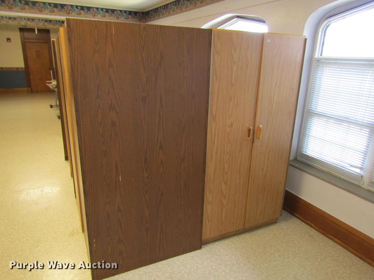 image for item BU9695 Approximately 14 double door wardrobe closets