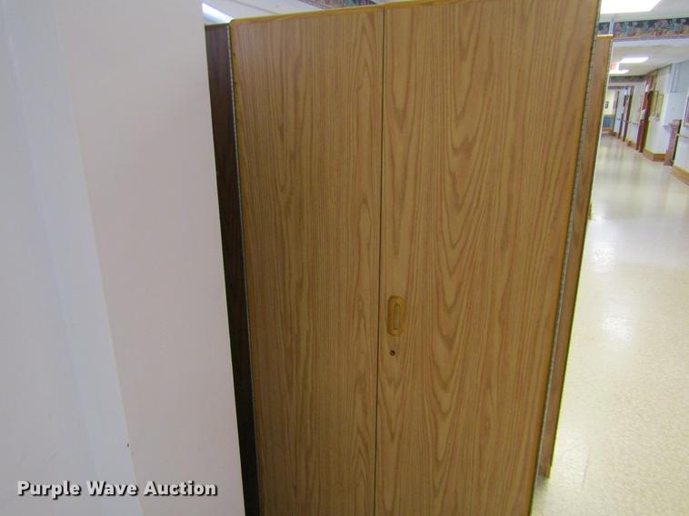 image for item BU9695 Approximately 14 double door wardrobe closets