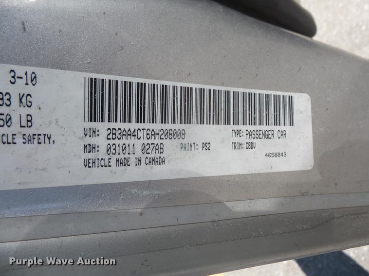 image for item DB6138 2010 Dodge Charger