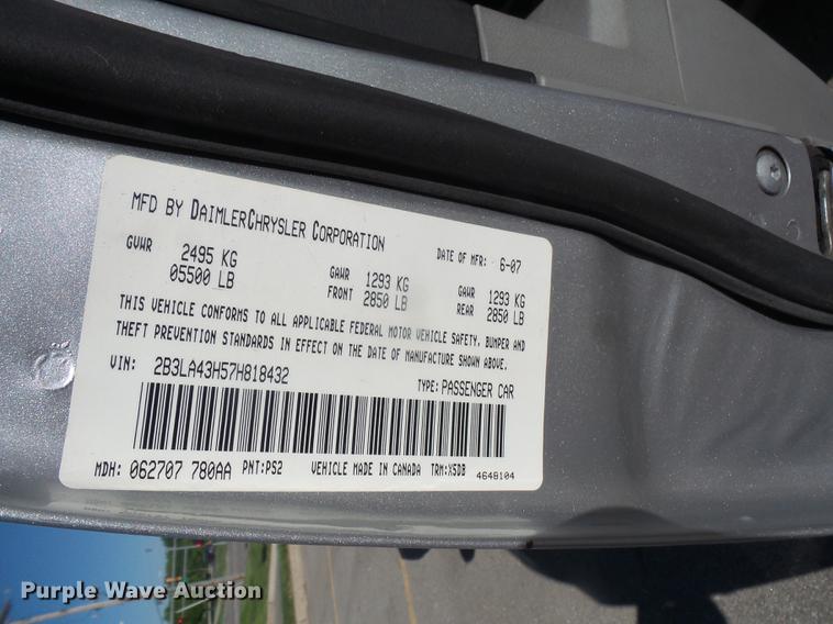 image for item DB6139 2007 Dodge Charger