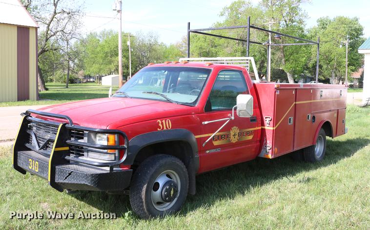 image for item DC7554 1998 Chevrolet Cheyenne 3500 rescue fire truck