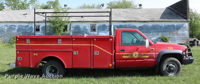 image for item DC7554 1998 Chevrolet Cheyenne 3500 rescue fire truck