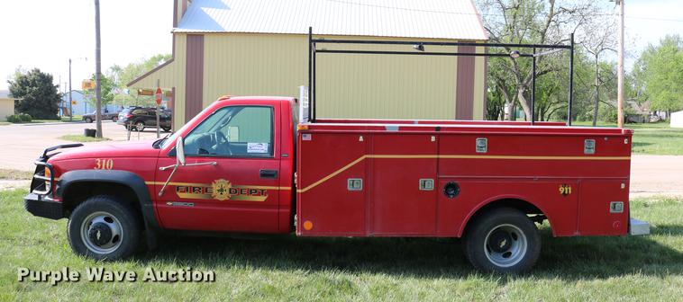 image for item DC7554 1998 Chevrolet Cheyenne 3500 rescue fire truck