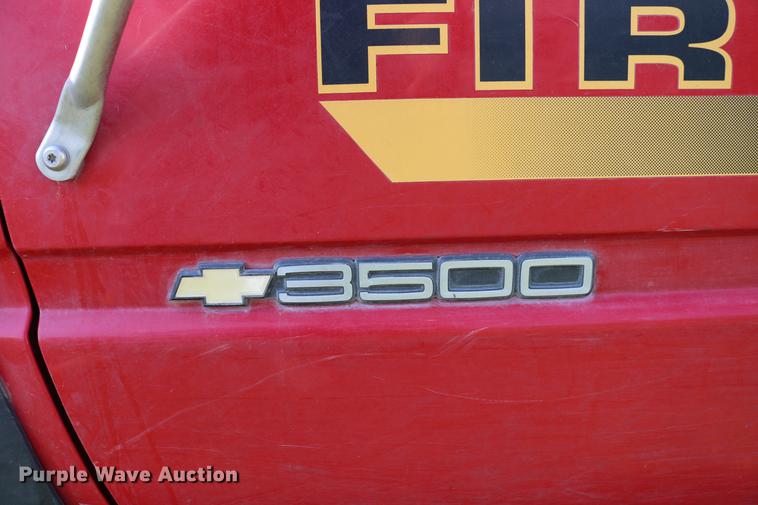 image for item DC7554 1998 Chevrolet Cheyenne 3500 rescue fire truck
