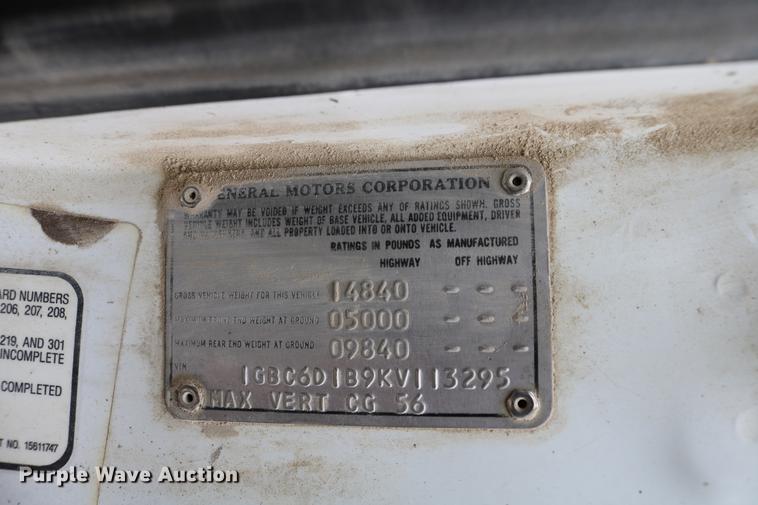 image for item DC7580 1989 Chevrolet C60 bucket truck