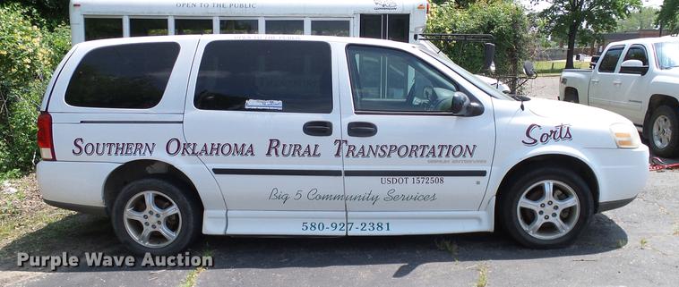 image for item DD8187 2007 Chevrolet Uplander Cargo van