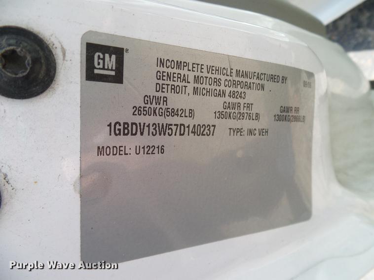 image for item DD8187 2007 Chevrolet Uplander Cargo van