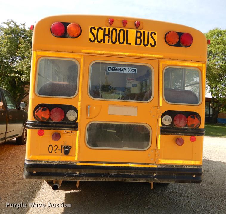 image for item DE1693 2002 Chevrolet Express 3500 micro Blue Bird school bus
