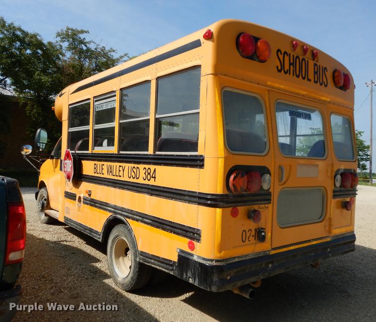 image for item DE1693 2002 Chevrolet Express 3500 micro Blue Bird school bus