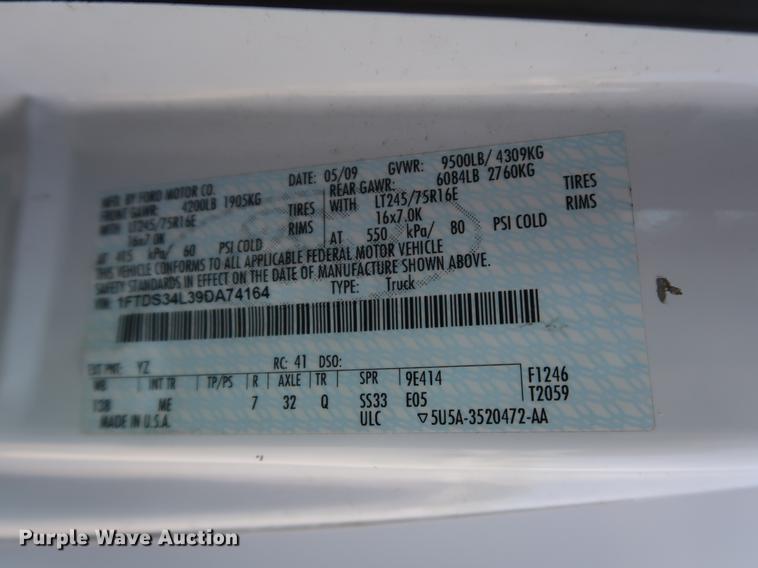 image for item DF3675 2009 Ford E350 Super Duty Extended van