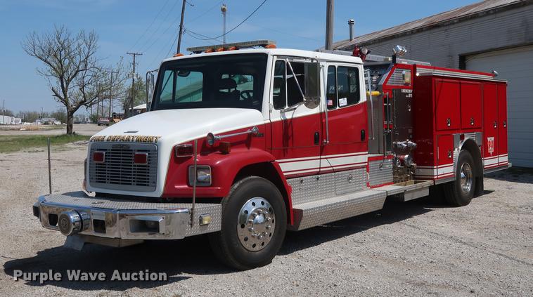 image for item DF3677 1995 Freightliner FL70 fire truck