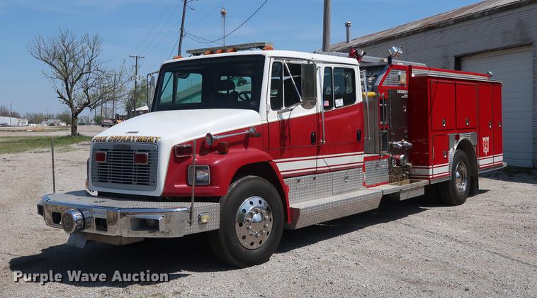image for item DF3677 1995 Freightliner FL70 fire truck
