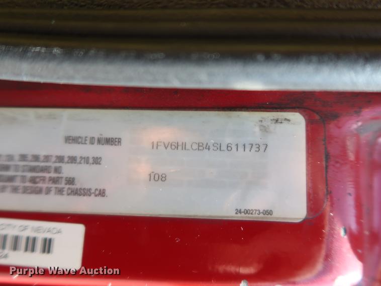 image for item DF3677 1995 Freightliner FL70 fire truck