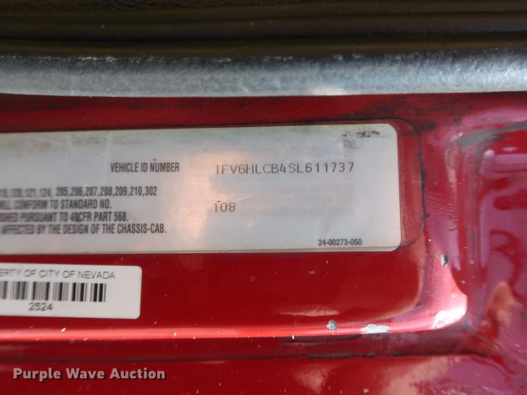 image for item DF3677 1995 Freightliner FL70 fire truck